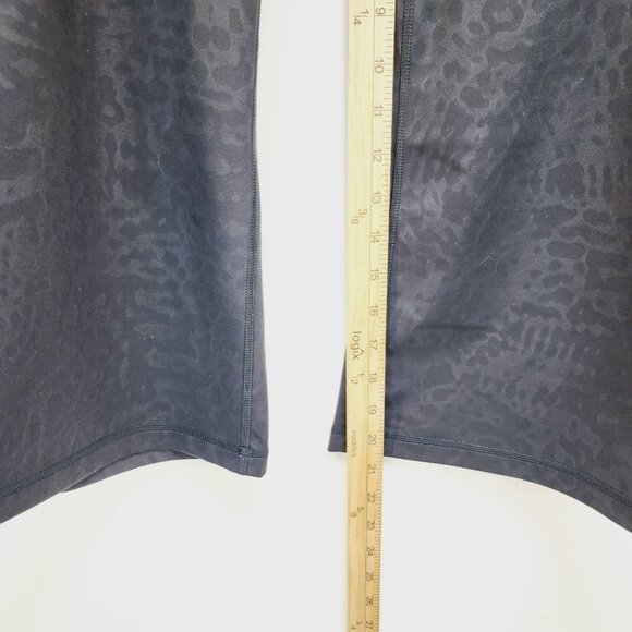 Adidas Womens Leggings flared High-Rise Tight Fit  With Subtle Leopard Print 1X - Picture 13 of 15